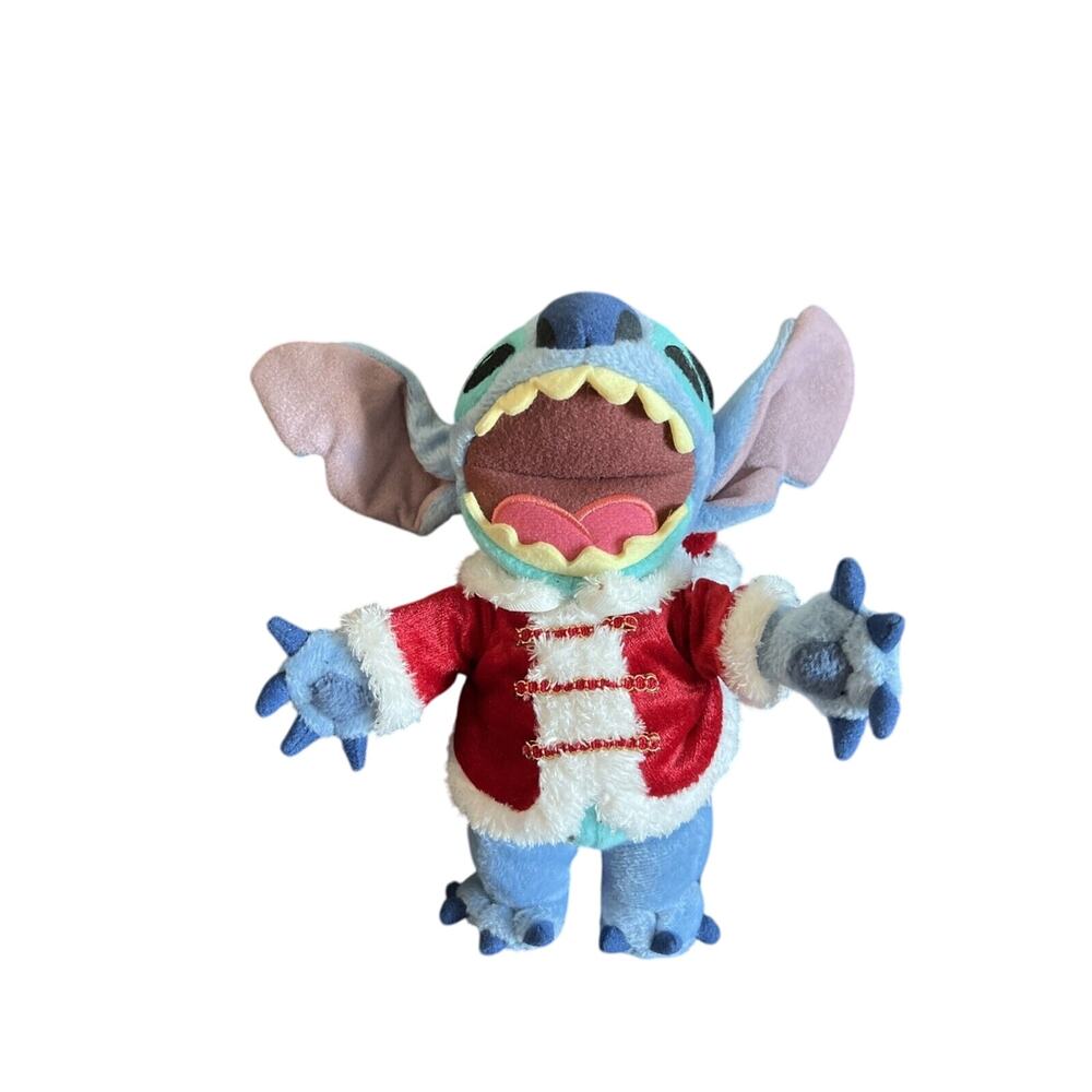 Walt Disney World Santa Claus Lilo And Stitch Plush 8" Christmas 2004 New W Tags